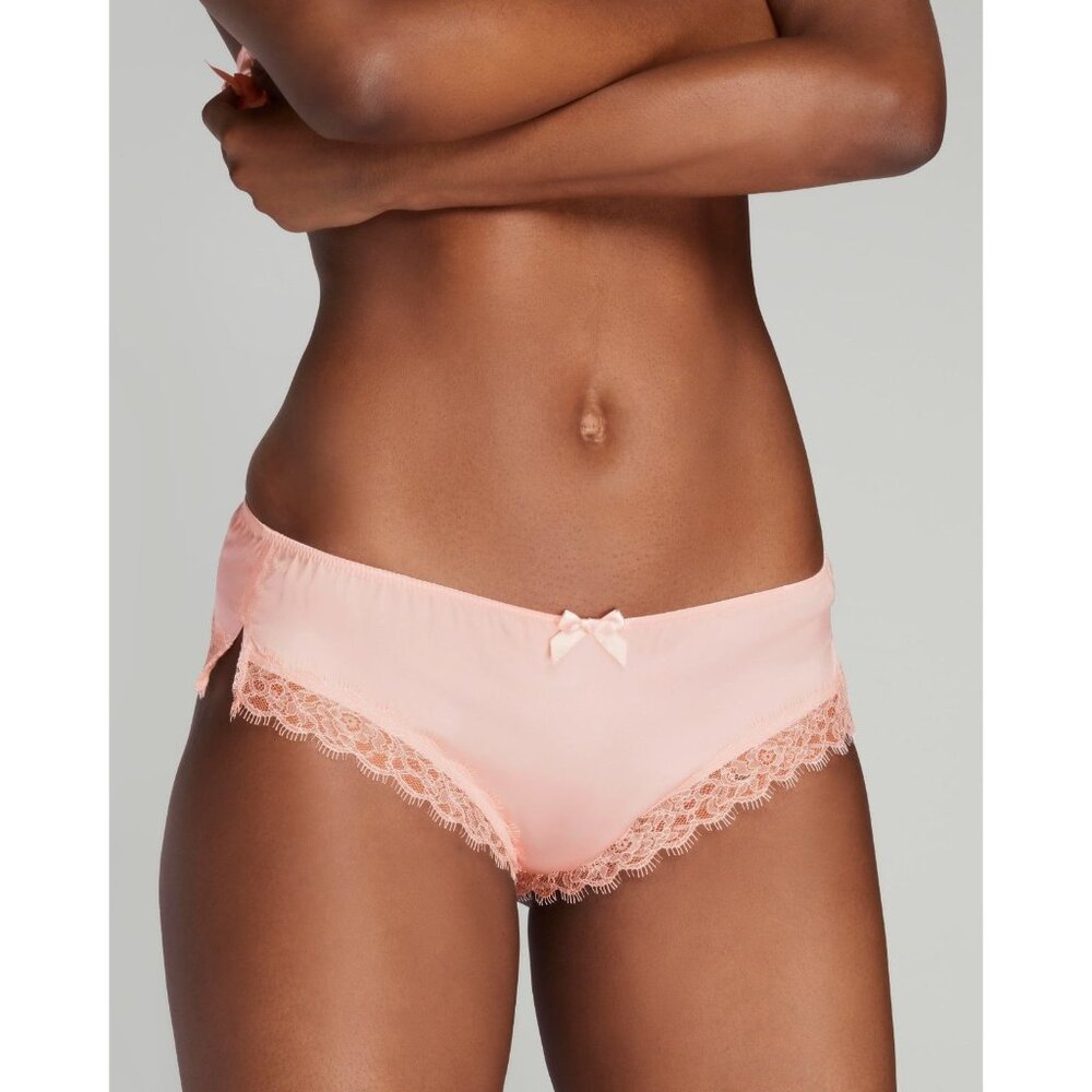 Agent Provocateur Gisele Blush Pink Silk Brief AP3 Medium NWT $140